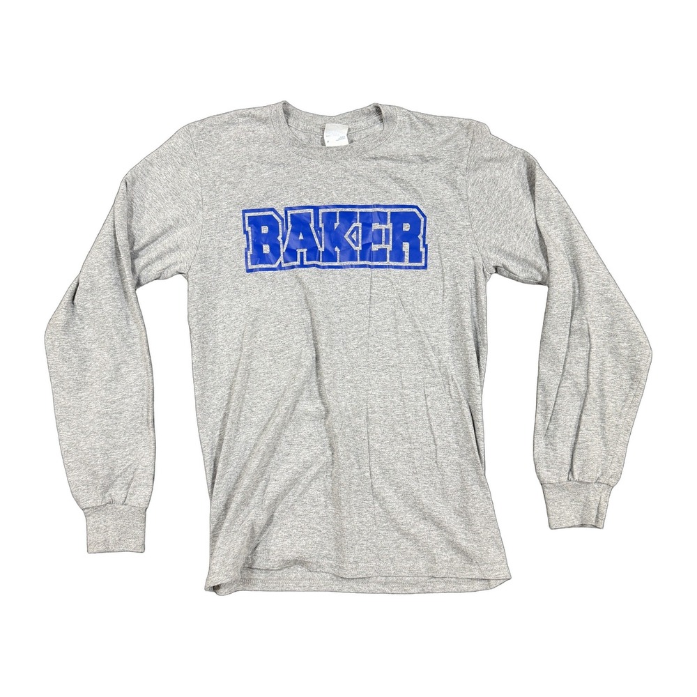 Baker Elementary Graphic Long Sleeve T-Shirt Heather Gray Small
